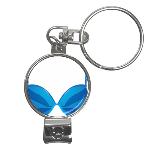 swim Nail Clippers Key Chain from ArtsNow.com Front