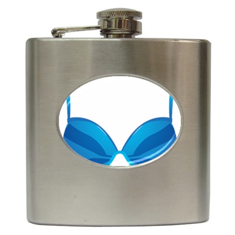 swim Hip Flask (6 oz) from ArtsNow.com Front