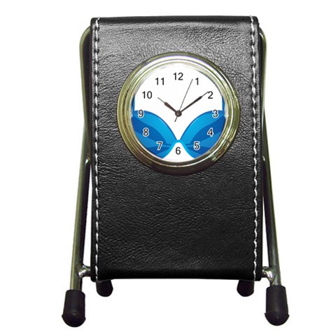 swim Pen Holder Desk Clock from ArtsNow.com Front