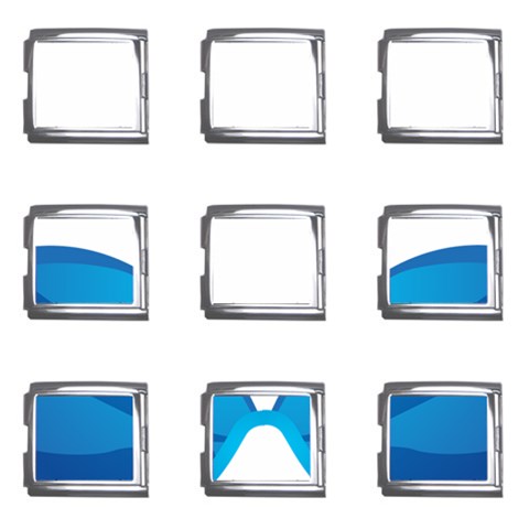 swim Mega Link Italian Charm (9 pack) from ArtsNow.com Front