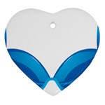 swim Heart Ornament (Two Sides)