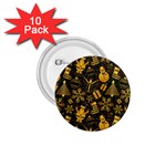 Gold snowman 1.75  Button (10 pack) 