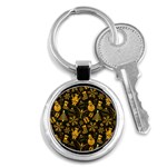 Gold snowman Key Chain (Round)