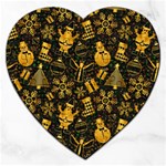 Gold snowman Jigsaw Puzzle (Heart)