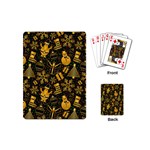 Gold snowman Playing Cards (Mini)