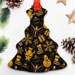 Gold snowman Ornament (Christmas Tree) 