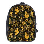 Gold snowman School Bag (XL)