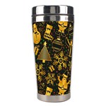 Gold snowman Stainless Steel Travel Tumbler