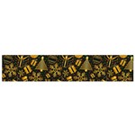 Gold snowman Small Flano Scarf