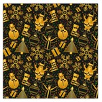 Gold snowman Large Satin Scarf (Square)