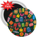 Christmas Presents 3  Magnet (10 pack)