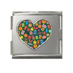 Christmas Presents Mega Link Heart Italian Charm (18mm)