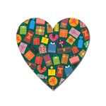 Christmas Presents Magnet (Heart)