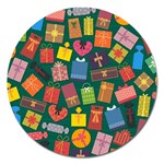 Christmas Presents Magnet 5  (Round)