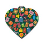 Christmas Presents Dog Tag Heart (One Side)