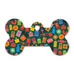 Christmas Presents Dog Tag Bone (Two Sides)