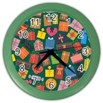 Christmas Presents Color Wall Clock