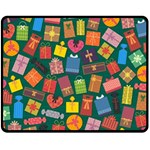 Christmas Presents Fleece Blanket (Medium)