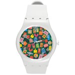 Christmas Presents Round Plastic Sport Watch (M)