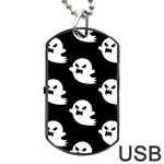 cute Ghosts Dog Tag USB Flash (Two Sides)