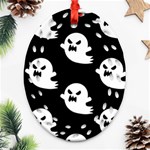 cute Ghosts Ornament (Oval Filigree)