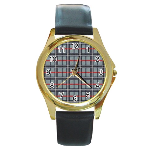 cl036 Round Gold Metal Watch from ArtsNow.com Front