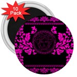 pink Medusa 3  Magnet (10 pack)