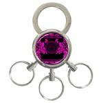 pink Medusa 3-Ring Key Chain