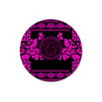 pink Medusa Magnet 3  (Round)