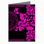 pink Medusa Greeting Card