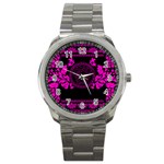 pink Medusa Sport Metal Watch