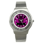 pink Medusa Stainless Steel Watch