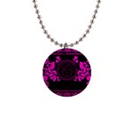 pink Medusa 1  Button Necklace