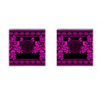 pink Medusa Cufflinks (Square)