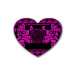 pink Medusa Rubber Coaster (Heart)