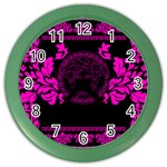 pink Medusa Color Wall Clock