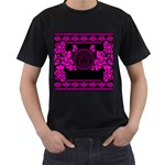 pink Medusa Men s T-Shirt (Black)