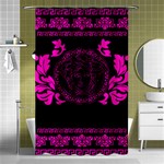 pink Medusa Shower Curtain 48  x 72  (Small)