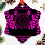 pink Medusa Ornament (Snowflake)