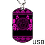 pink Medusa Dog Tag USB Flash (One Side)