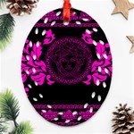 pink Medusa Ornament (Oval Filigree)