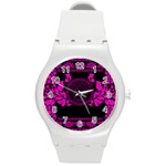 pink Medusa Round Plastic Sport Watch (M)