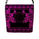 pink Medusa Flap Closure Messenger Bag (L)