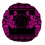 pink Medusa Large 18  Premium Flano Round Cushion 