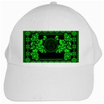 lime green Medusa White Cap