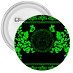 lime green Medusa 3  Button