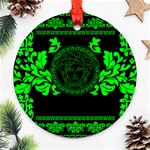 lime green Medusa Ornament (Round)