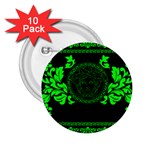 lime green Medusa 2.25  Button (10 pack)