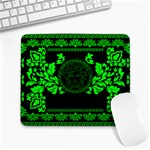 lime green Medusa Large Mousepad