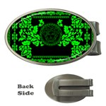 lime green Medusa Money Clip (Oval)